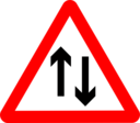 Roadsign Two Way Ahead