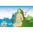 download Our Mother Earth clipart image with 0 hue color
