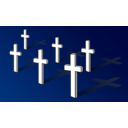 download Crosses On Field Remembrance Day clipart image with 90 hue color