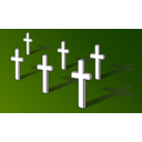 download Crosses On Field Remembrance Day clipart image with 315 hue color