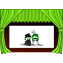 download Cinema 4 The Stage clipart image with 90 hue color