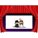 download Cinema 4 The Stage clipart image with 0 hue color
