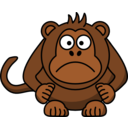 download Angry Cartoon Monkey clipart image with 0 hue color
