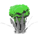 download Explosion clipart image with 90 hue color