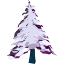 download Winter Tree 2 clipart image with 180 hue color