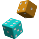 download Green And Purple Dice clipart image with 270 hue color