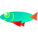 download Caribbean Fish clipart image with 90 hue color