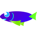download Caribbean Fish clipart image with 180 hue color