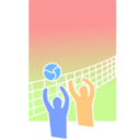 download Volleyball clipart image with 0 hue color