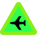 download Airplane Roadsign clipart image with 90 hue color