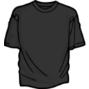 download Grey T Shirt clipart image with 180 hue color