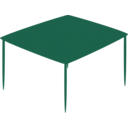 download Small Square Table 01 clipart image with 135 hue color