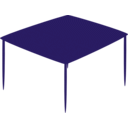 download Small Square Table 01 clipart image with 225 hue color