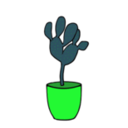 download Cactus Plants 001 clipart image with 90 hue color