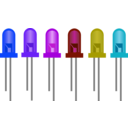 download Light Emiting Diodes clipart image with 225 hue color