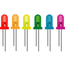 download Light Emiting Diodes clipart image with 0 hue color