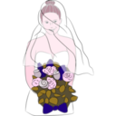 download Bride clipart image with 315 hue color