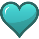 download Green Heart Icon clipart image with 90 hue color