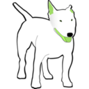 download Bullterrier clipart image with 90 hue color