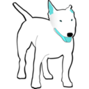 download Bullterrier clipart image with 180 hue color