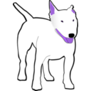 download Bullterrier clipart image with 270 hue color