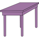 download Student Desk clipart image with 270 hue color