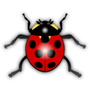 download Ladybug clipart image with 0 hue color