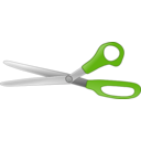 download Scissors Open V2 clipart image with 90 hue color