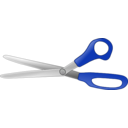 download Scissors Open V2 clipart image with 225 hue color