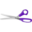 download Scissors Open V2 clipart image with 270 hue color