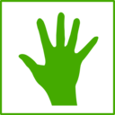 Eco Green Hand Icon