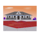 download Poolside Villa clipart image with 180 hue color