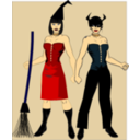 download Halloween Costumes 2 clipart image with 0 hue color
