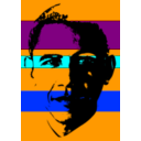 download Obama clipart image with 180 hue color