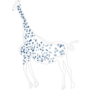 download Rock Art Acacus Giraffe clipart image with 225 hue color
