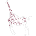 download Rock Art Acacus Giraffe clipart image with 0 hue color