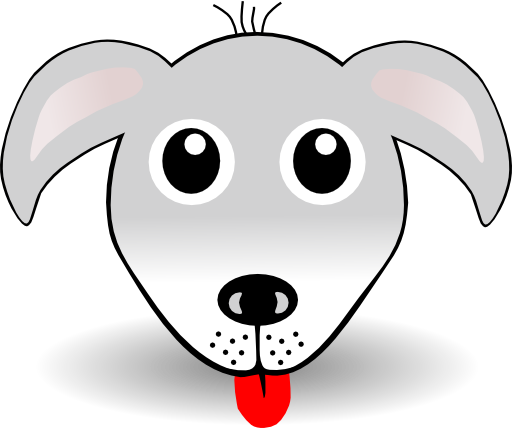 Funny Dog Face Grey Cartoon Clipart I2clipart Royalty Free Public Domain Clipart
