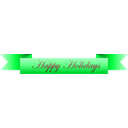 download Happy Holidays Ribbon clipart image with 135 hue color