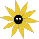 download Yellow Sun Flower clipart image with 0 hue color