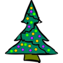 download Rough Xmas Tree clipart image with 45 hue color