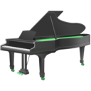 download Grand Piano clipart image with 90 hue color