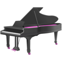 download Grand Piano clipart image with 270 hue color