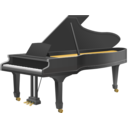 download Grand Piano clipart image with 0 hue color