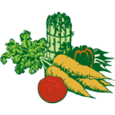 download Vegetables clipart image with 0 hue color