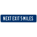 download Next Exit 5 Miles clipart image with 45 hue color