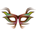 download Party Mask clipart image with 0 hue color