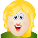 download Smiles Blonde Face clipart image with 0 hue color