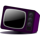 download Old Television clipart image with 270 hue color