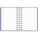 download Notebook clipart image with 225 hue color