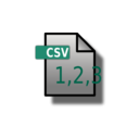 download File Icon Csv clipart image with 45 hue color